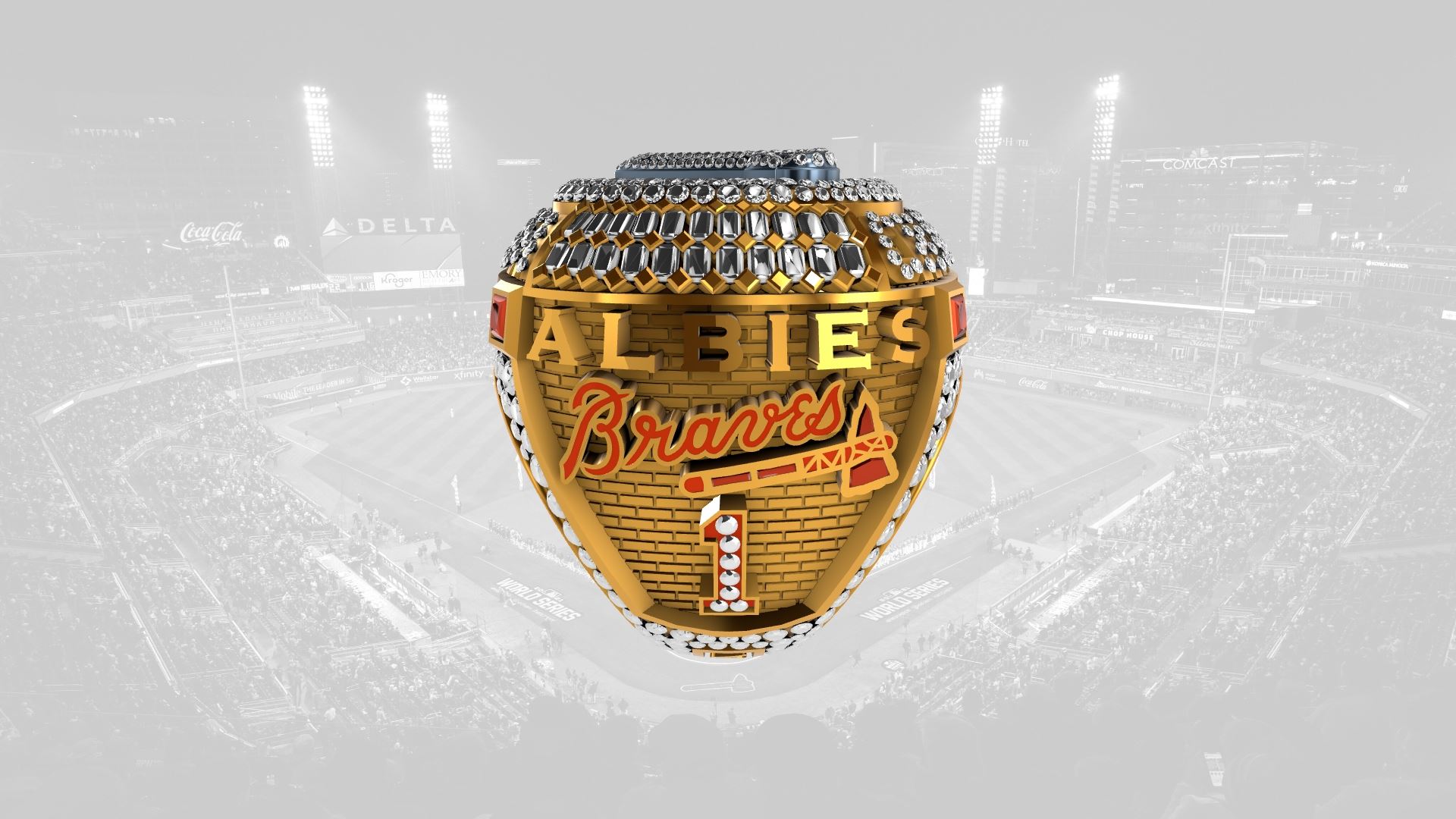 2021 Braves World Series Ring - Ozzie Albies